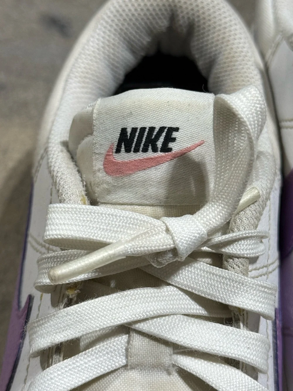 Nike Court Legacy Lift White Navy/Lavender Platform Sneakers DM7590-103 Sz: 8.5